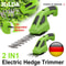 HILDA 2in1 Handheld Hedge Grass Trimmer Cordless Lightweight Shrub Trimmer With Alloy Steel Blade 0