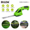 HILDA 2in1 Handheld Hedge Grass Trimmer Cordless Lightweight Shrub Trimmer With Alloy Steel Blade 5