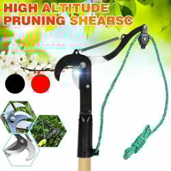 high-branch telescopic scissors & fruit picker – pulley-assisted trimming & harvesting tool