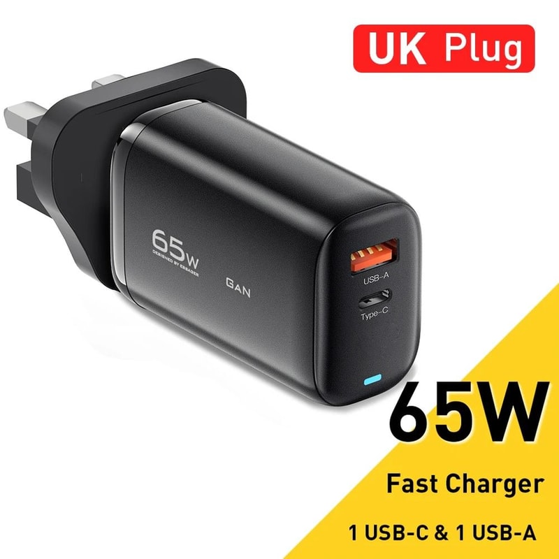 Essager 65W GaN USB TypeC Laptop Charger PPS 45W25W Fast Charge For IPhone 15 Samsung 9