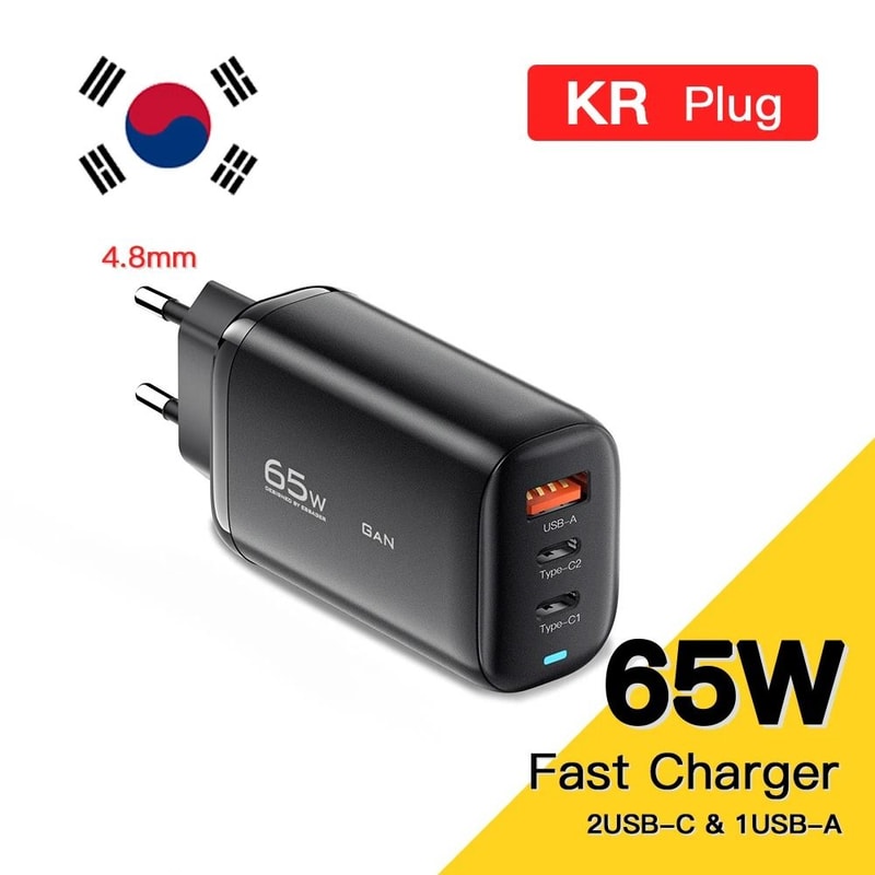 Essager 65W GaN USB TypeC Laptop Charger PPS 45W25W Fast Charge For IPhone 15 Samsung 7
