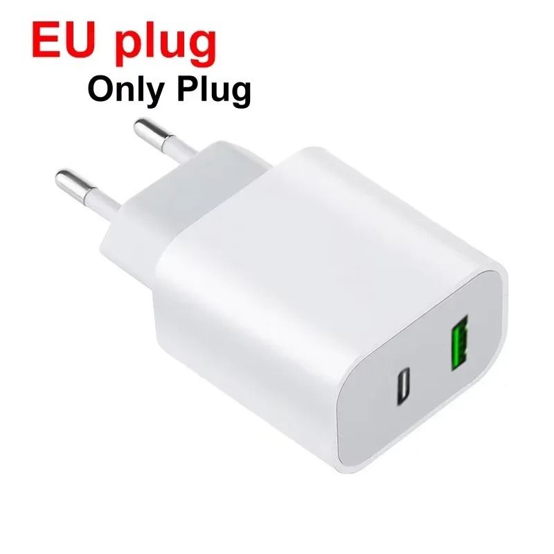 40W DualPort PD Fast Charger USBC Quick Charge Adapter For IPhone 15 14 13 Pro Max Mini 9