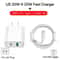 40W DualPort PD Fast Charger USBC Quick Charge Adapter For IPhone 15 14 13 Pro Max Mini 8