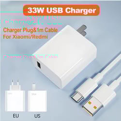 33w pd universal fast charger – usb-c wall power adapter with type-c cable for iphone & samsung