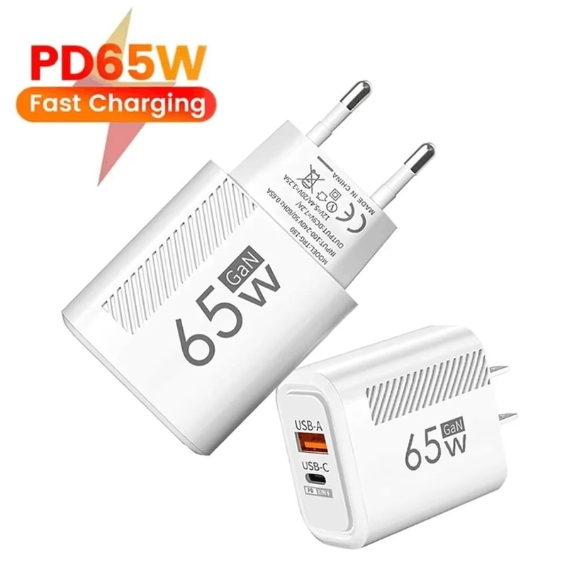65W USB TypeC Fast Charger HighVelocity Wall Adapter For IPhone 15 Xiaomi And Samsung 0