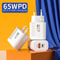65W USB TypeC Fast Charger HighVelocity Wall Adapter For IPhone 15 Xiaomi And Samsung 1