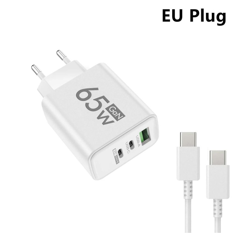3Port MultiPlug USB TypeC PD Fast Charger Quick Charge Adapter For IPhone 16 Samsung And Huawei 15
