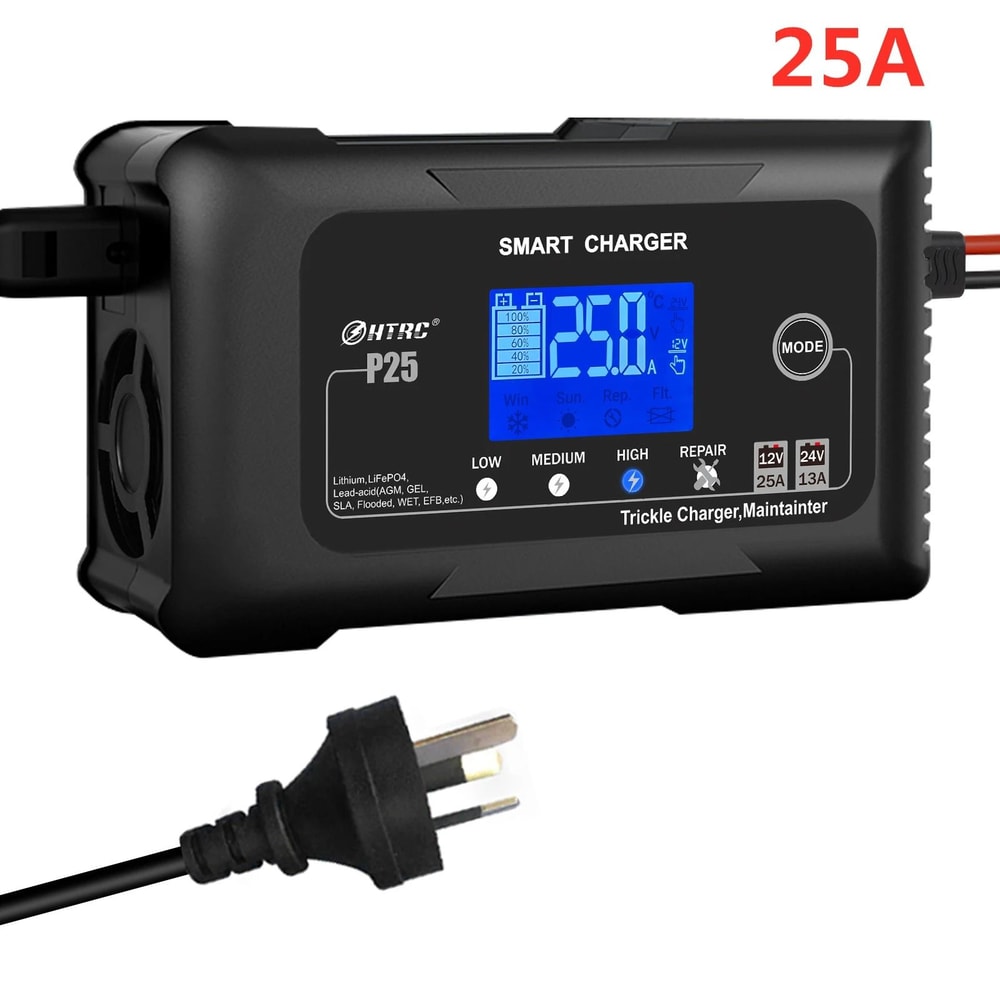 HTRC HighPower Intelligent Battery Charger 12V24V Pulse Repair For LeadAcid Lithium LiFePO4 21