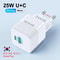 PD 25W Korean Standard Fast Charger USB TypeC Quick Wall Adapter For IPhone 15 Pro Max Samsung 11