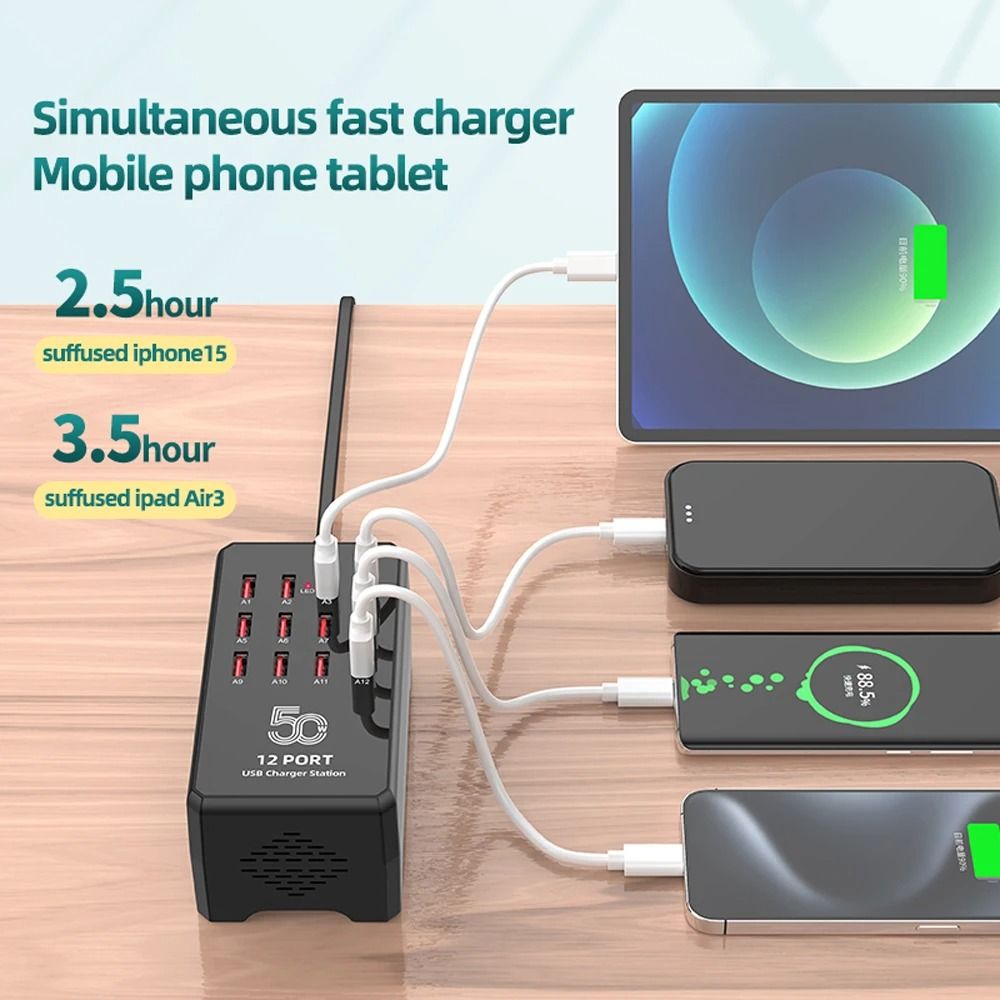 Industrial MultiPort USB Charging Station Desktop Docking Hub For IPhone IPad Samsung Xiaomi 5