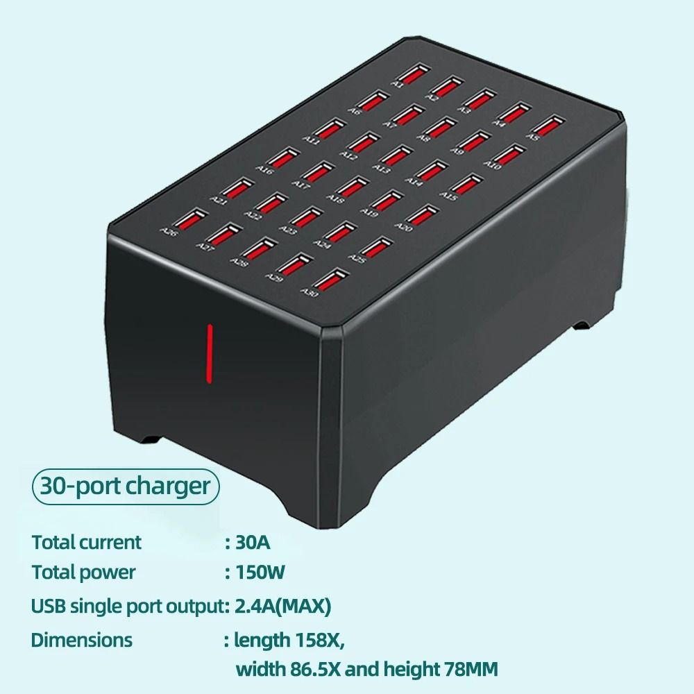 Industrial MultiPort USB Charging Station Desktop Docking Hub For IPhone IPad Samsung Xiaomi 7
