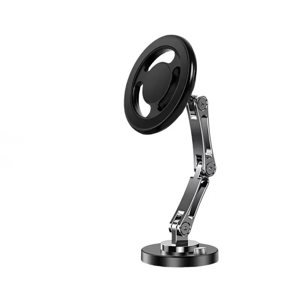 15W Magnetic Car Wireless Charger 360 Rotating Metal Foldable Stand For IPhone 15 14 13 12 Samsun 17