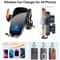 UYUXIO 15W Manual Clamp Wireless Car Charger Fast Charging Air Vent Mount Phone Holder For IPhone 5