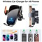 UYUXIO 15W Manual Clamp Wireless Car Charger Fast Charging Air Vent Mount Phone Holder For IPhone 5