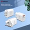 2Pack QC 30 Fast Charger Set Universal USB Wall Adapter With EU UK Plug Options For Mobile Phones 0