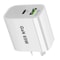 65W PD 30 GaN USBC Fast Charger DualPort Wall Adapter With Global UKAUEUUS Plug Compatibility 1