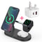 3in1 Magnetic Wireless Charger Stand Fast Charging Station For IPhone 15 14 13 12 Apple Watch Air 14