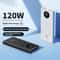 120W Super Fast Charging Power Bank 80000mAh UltraLarge Capacity External Battery For IPhone Sams 3