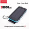 Lenovo 50000mAh Solar Power Bank Portable External Battery With HighPower LED For IPhone Samsung 16