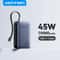 Vention 45W 20000mAh Fast Charging Power Bank 3C Portable Charger For IPhone Samsung Xiaomi 0
