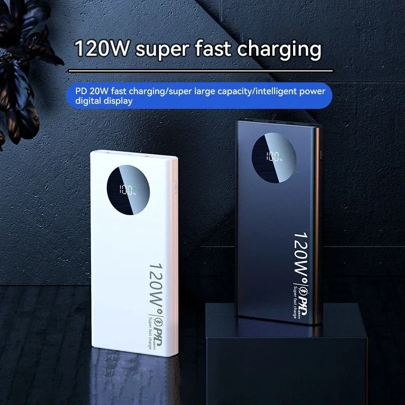 80000mAh UltraCapacity Power Bank 120W Super Fast Charging External Battery For IPhone Samsung Xi 2