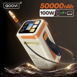 qoovi 50000mah power station – pd 100w fast charging portable battery for laptops, iphone & samsung