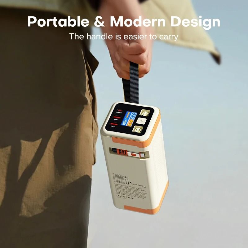 QOOVI 50000mAh Power Station PD 100W Fast Charging Portable Battery For Laptops IPhone Samsung 5