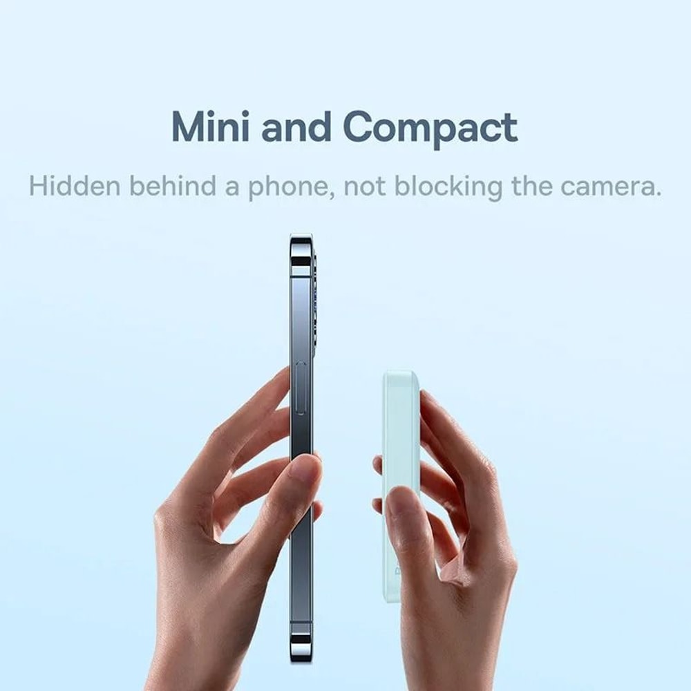 Baseus 10000mAh Mini Magnetic Wireless Power Bank AutoWake Fast Charger For IPhone 16 15 14 13 Pr 4