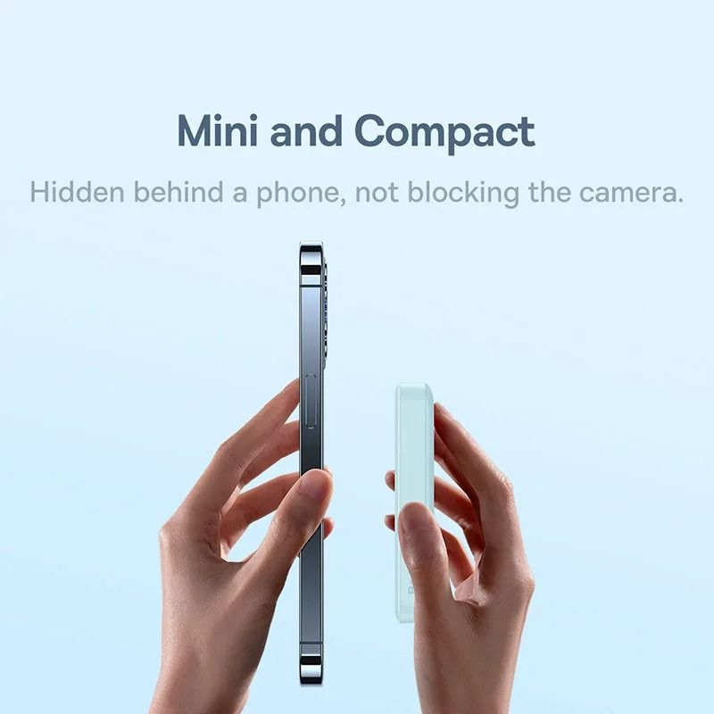 Baseus 10000mAh Mini Magnetic Wireless Power Bank AutoWake Fast Charger For IPhone 16 15 14 13 Pr 4