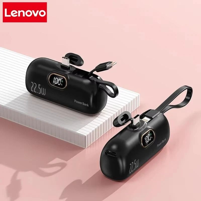 Lenovo Mini Convenient Mobile Power Bank 30000mAh Portable Fast Charger For IPhone Samsung 11