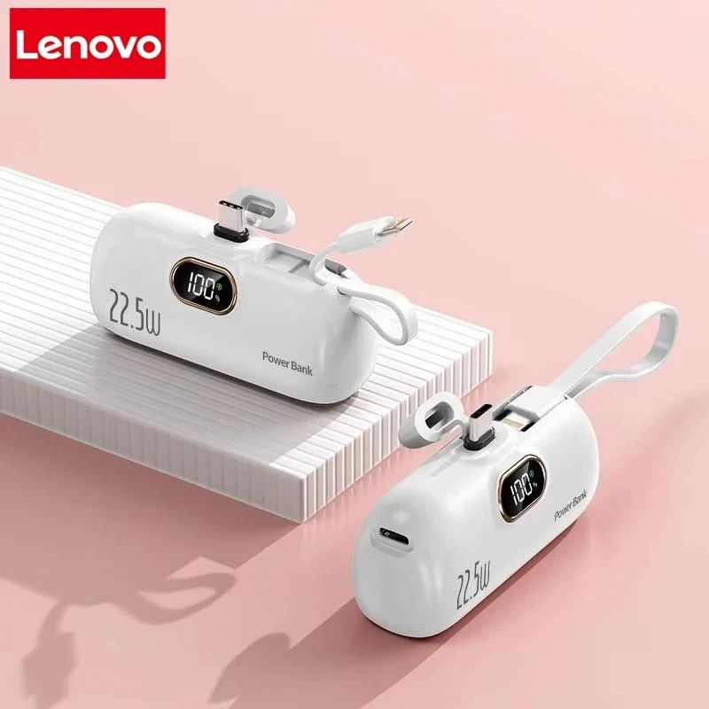 Lenovo Mini Convenient Mobile Power Bank 30000mAh Portable Fast Charger For IPhone Samsung 6