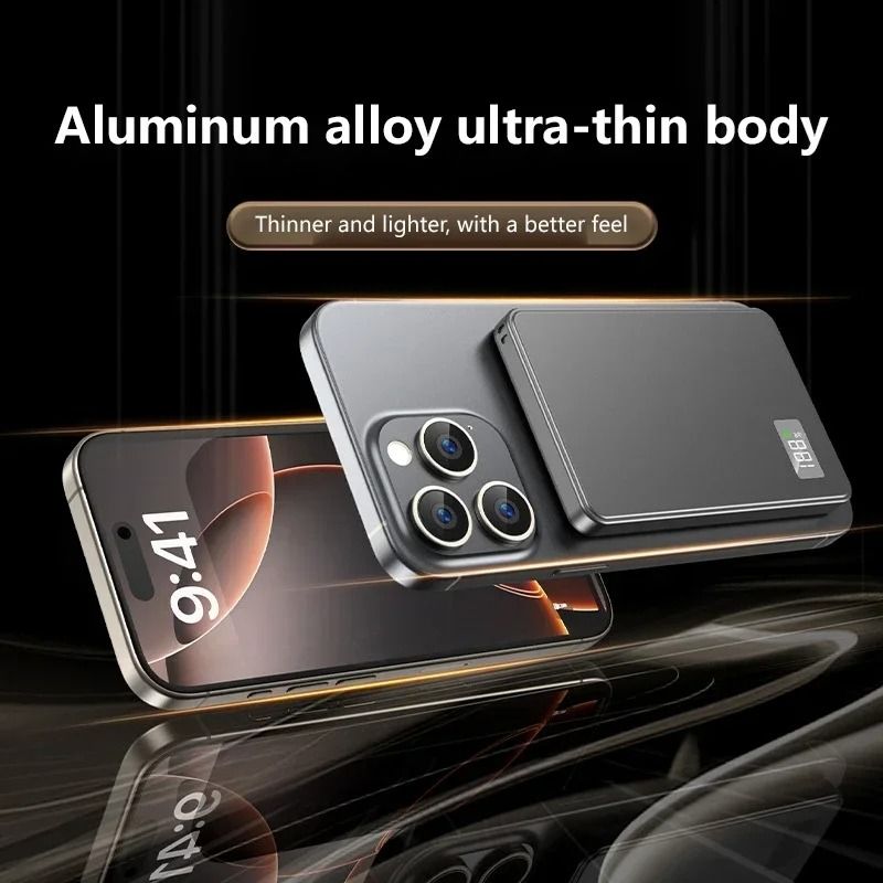 Lenovo 500000mAh Magnetic Power Bank PD 225W Wireless Fast Charger For MagSafe IPhone Samsung 2