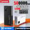 Lenovo 500000mAh UltraCapacity Power Bank 120W Super Fast Charging External Battery For IPhone Sam 0