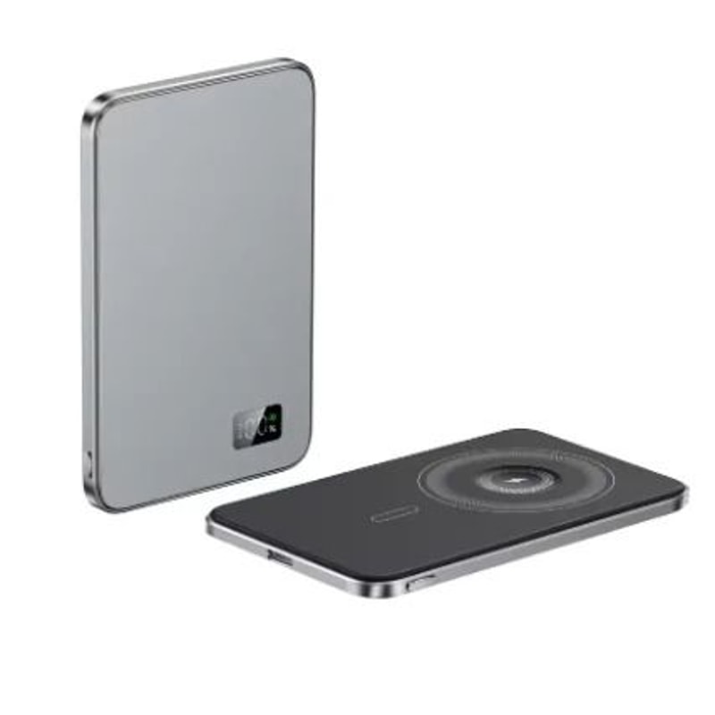 UltraThin Alloy Magnetic Power Bank Slim Wireless Fast Charger For IPhone 16 15 14 13 12 7