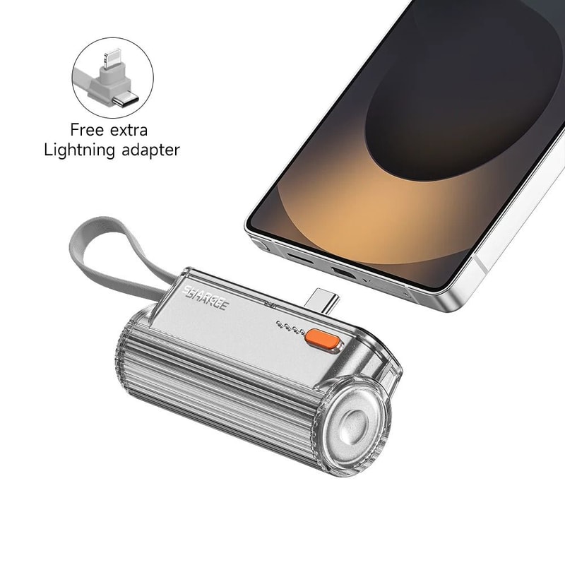 SHARGE Flow Mini 2 Portable Charger 5000mAh 225W Fast Charging Battery Pack For IPhone 1615 Andro 7