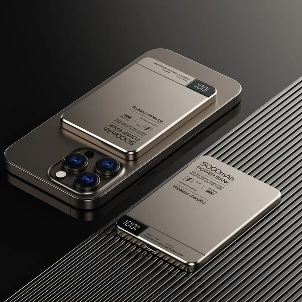 10000mAh Magnetic Qi Wireless Power Bank PD 20W Super Fast Charging External Battery For IPhone S 6