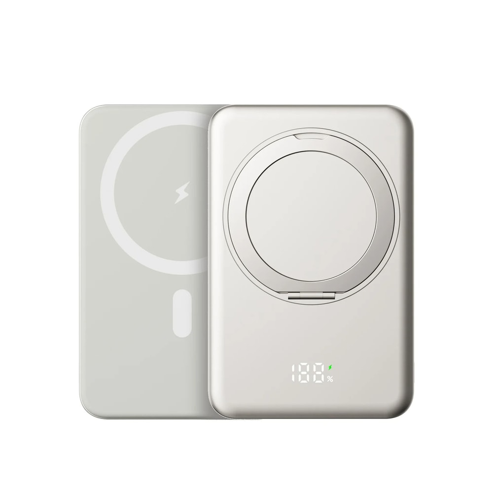 10000mAh Slim Mini Magnetic Power Bank 20W Fast Charging Wireless Stand For IPhone Samsung 7