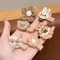 5Piece Korean Aesthetic Hair Clip Set Cute Cartoon Bear Bowknot Hairpins For Toddler Girls In Mil 4