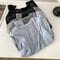 Silk Wool Splice Long Sleeve TShirt UltraSoft Waxy Fit Solid Color Backing Top For Spring Summer 1