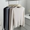 Silk Wool Splice Long Sleeve TShirt UltraSoft Waxy Fit Solid Color Backing Top For Spring Summer 4