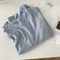 Silk Wool Splice Long Sleeve TShirt UltraSoft Waxy Fit Solid Color Backing Top For Spring Summer 6