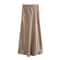 MUJER Woman 2025 High Waist Satin Midi Skirt Elegant Black Summer Long Skirt For Office Professio 9