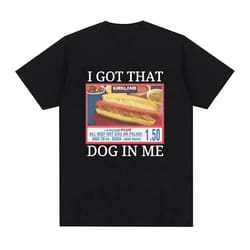 "i got that dog in me" costco graphic t-shirt – funny kirkland hot dog meme tee for men & women
