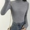Korean Slim Turtleneck Sweater 2025 AutumnWinter RibKnit Pullover Jumper For Women 11