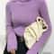 Korean Slim Turtleneck Sweater 2025 AutumnWinter RibKnit Pullover Jumper For Women 14