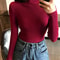 Korean Slim Turtleneck Sweater 2025 AutumnWinter RibKnit Pullover Jumper For Women 16