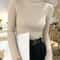 Korean Slim Turtleneck Sweater 2025 AutumnWinter RibKnit Pullover Jumper For Women 8