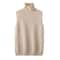 Womens 100 Merino Wool Turtleneck Vest Sleeveless Knit Pullover Waistcoat For Spring Autumn Wint 7