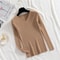 AeroKnit Casual Pullover 2026 AutumnWinter Solid Jersey Top For Women 13