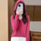 Womens 100 Merino Wool Hooded Pullover Premium Soft CashmereTouch Knitwear For Autumn Winter 8